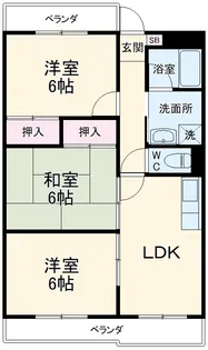 カーサピノヴェント【1階】の間取り