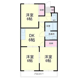 ウィンディホクエンⅡ【302号室】の間取り