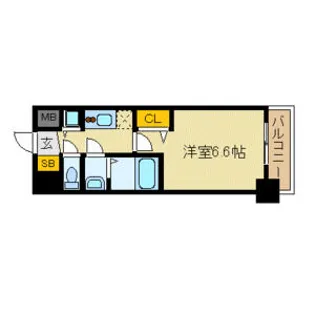 プレサンス名古屋STATIONフレア【10階】の間取り