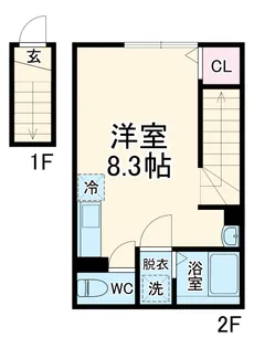 MQuarto松戸新田【2階】の間取り