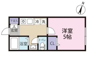 プレミアコート原木中山【3階】の間取り