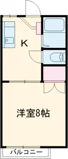 アーバン元今泉【202号室】の間取り