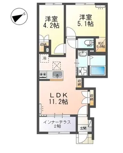 Urban Hills(アーバン ヒルズ)【1階】の間取り