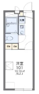 レオパレスサニーホームズ【1階】の間取り