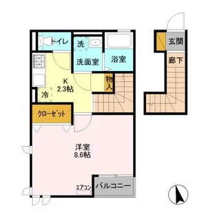 シルベラード【2階】の間取り