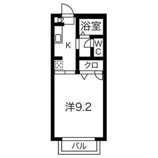 メゾンサンフラワーC【1階】の間取り
