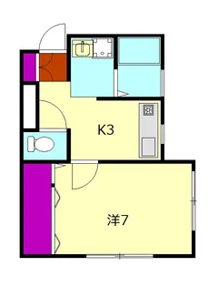 SAKURAハイツ【101号室】の間取り