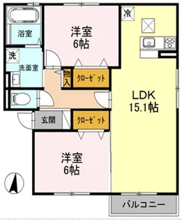 エトワールM A棟【1階】の間取り