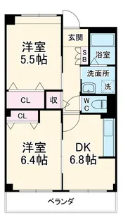 ヴィラモルティ【2階】の間取り