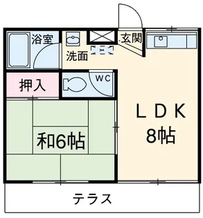 ルミエール富士【103号室】の間取り