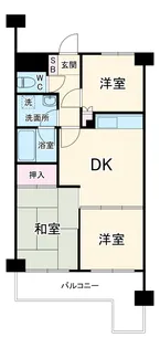 ライオンズマンション東松戸【305号室】の間取り