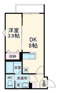 レジデンス鉄博【3階】の間取り
