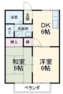 コーポラス E【207号室】の間取り
