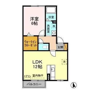 リビングタウンみどりの C【2階】の間取り