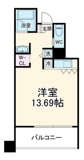 ザ・タワー大阪レジデンス【6階】の間取り