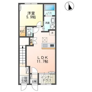 ARMERIAⅡ(アルメリアⅡ)【1階】の間取り