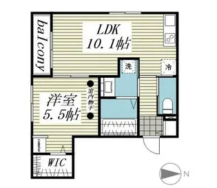 カルムカーサ高円寺【1階】の間取り