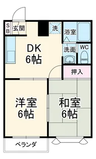 コートサイド【2階】の間取り