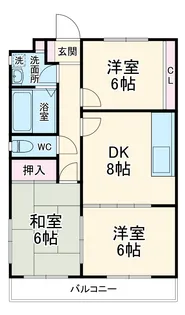 エンジェルキャロル【201号室】の間取り