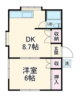 メゾンド富士【202号室】の間取り