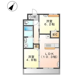 Scheherazad(シェエラザード)【201号室】の間取り