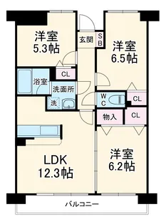 グランドエンブレム横浜【2階】の間取り