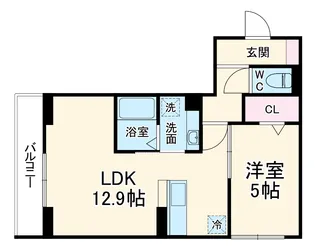 グレイシャス大宮【2階】の間取り