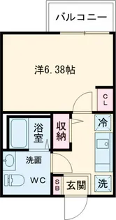 カインドネス一之江【1階】の間取り