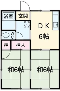 コーポ寿A【2階】の間取り