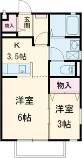 フルール【2階】の間取り