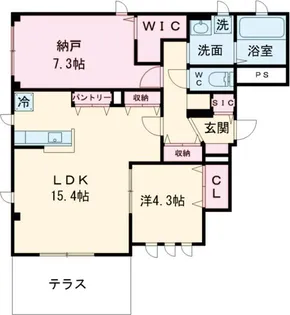 ノエル高砂【1階】の間取り