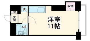 ソレアード西大路五条【5階】の間取り