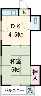 K−FLAT四つ木【1階】の間取り