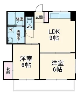 ベルセゾン行徳【103号室】の間取り