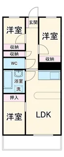 ルネ大宮コートハウス【3階】の間取り