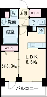 クレストコート大岡山【1階】の間取り