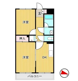 JLBグランエクリュ明大前【103号室】の間取り