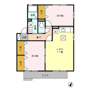プリマベーラ A【101号室】の間取り