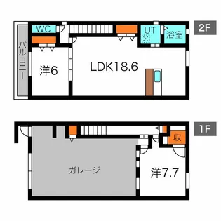 Coventry Climax【1階】の間取り