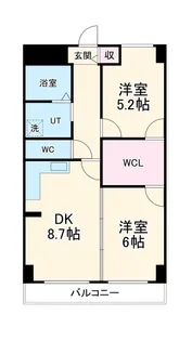 グランドール西大路【7階】の間取り
