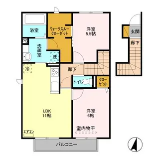 サントビーレジデンス Ⅲ【2階】の間取り