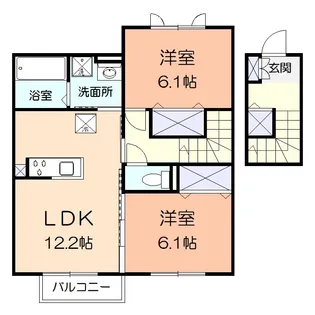 スプリーム西湘【2階】の間取り