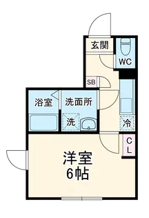 カインドネス横浜中山【2階】の間取り