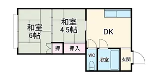 第一昭和荘 B棟【3号室】の間取り