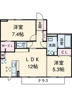 ブリエ Ⅲ【1階】の間取り