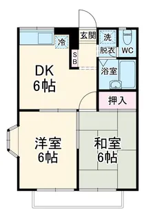 メゾンたまプラーザB【2階】の間取り