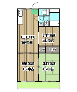 セジュールGAIA【204号室】の間取り