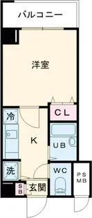 ヴィータローザ東府中【3階】の間取り