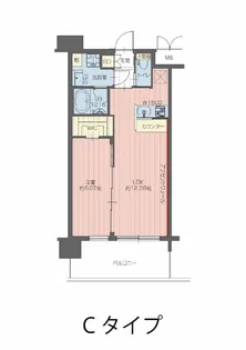 プレジオ三国ASIAN【405号室】の間取り