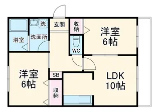 インベストメント高森Ⅱ【2階】の間取り